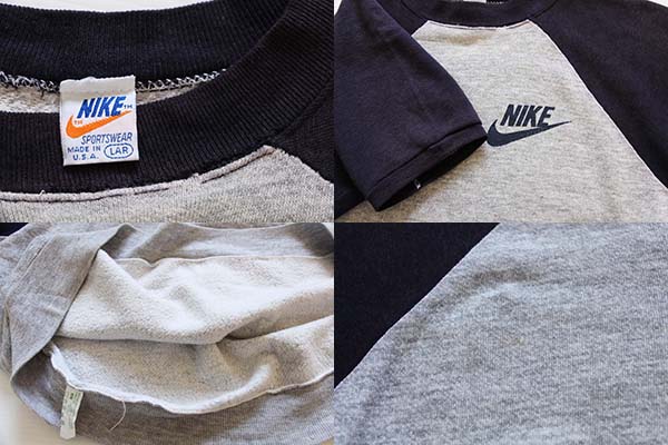 70s 半袖スウェット USA製 VINTAGE SWEAT ツートン L