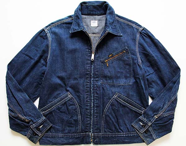 60s USA製 Leeリー 91-B JELT DENIMジェルトデニム ワークジャケット 44 - Sixpacjoe Web Shop