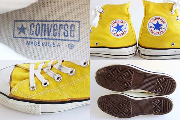 80s USA製 CONVERSEコンバース ALL STARオールスターHI 当て布 