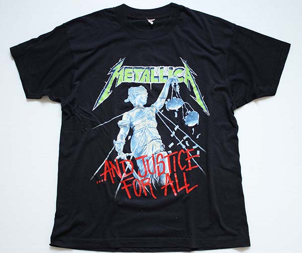 80s METALLICAメタリカ AND JUSTICE FOR ALL TOUR 88-89 バンドTシャツ XL - Sixpacjoe