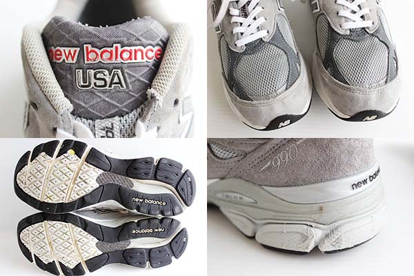 USA製 NEW BALANCEニューバランス 990 スニーカー グレー - Sixpacjoe ...