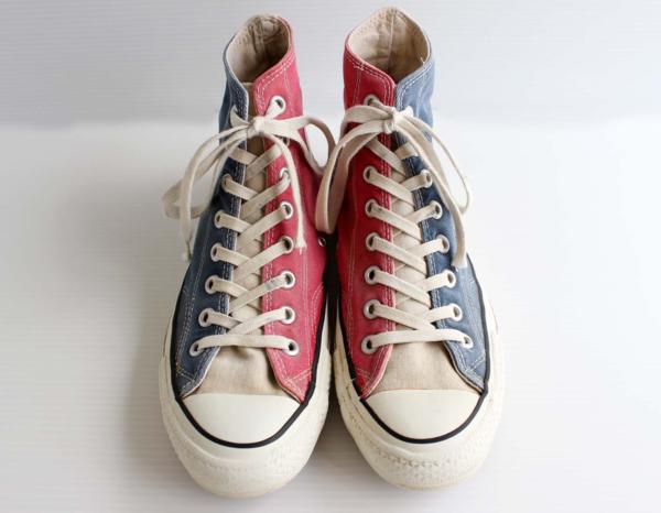 80s USA製 CONVERSEコンバース ALL STARオールスターHI 当て布 マルチカラー 7.5 - Sixpacjoe Web Shop 80s USA製 CONVERSEコンバース ALL STARオールスターHI 当て布 マルチカラー 7.5 - Sixpacjoe Web Shop