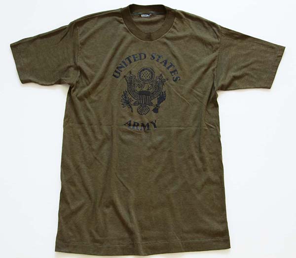 80s UNITED STATES ARMY Tシャツ オリーブ - Sixpacjoe Web Shop