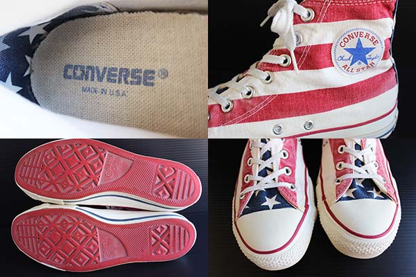 90s USA製 CONVERSEコンバース ALL STARオールスター HI 星条旗柄 8.5 - Sixpacjoe Web Shop 90s USA製 CONVERSEコンバース ALL STARオールスター HI 星条旗柄 8.5 - Sixpacjoe Web Shop