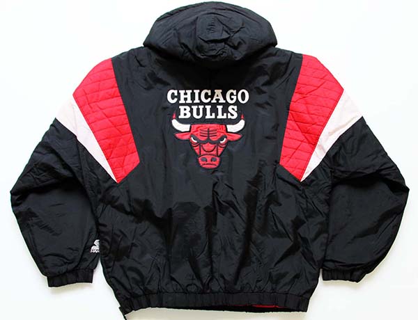 00s STARTERスターター NBA BULLS シカゴ ブルズ 中綿入り ナイロン ...