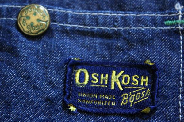 50s OSHKOSH B'GOSH インディゴデニム カバーオール - Sixpacjoe Web Shop