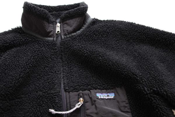 USA製 patagoniaパタゴニア レトロX フリースジャケット 黒 S ...