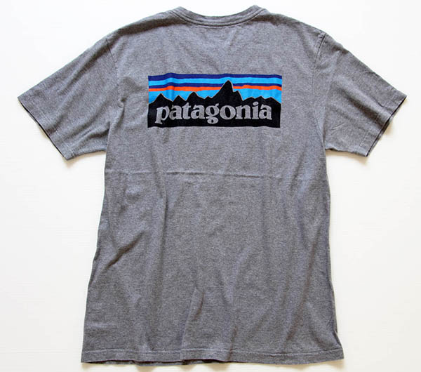 patagoniaパタゴニア ロゴ オーガニックコットン Tシャツ グレー M 