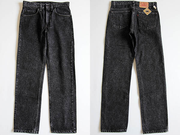 90s Levi's リーバイス 505 W29 先染め ブラックデニム