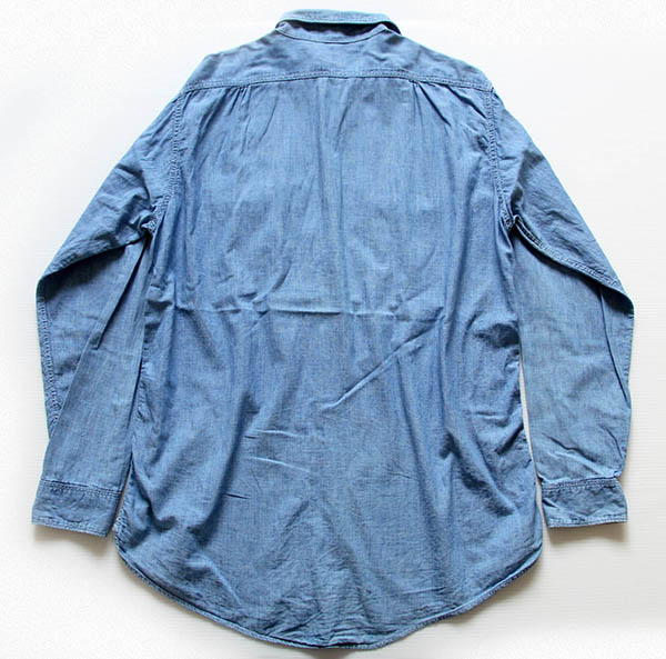 60s USA製 Leeリー マチ付き コットン シャンブレーシャツ 16 L