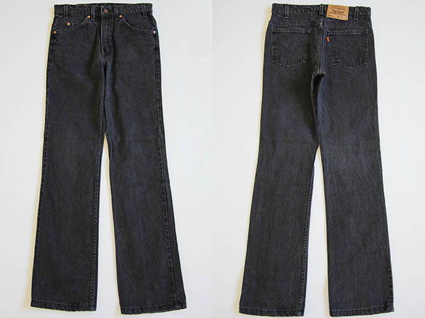 90s USA製 Levi'sリーバイス 517 ブラック デニムパンツ w32★ブーツカット - Sixpacjoe Web Shop