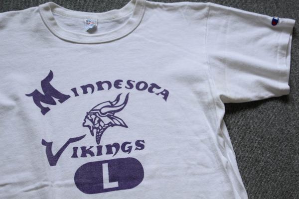 80年代 チャンピオン Champion トリコタグ NFL MINNESOTA VIKINGS ミネソタバイキングス スポーツTシャツ USA製 メンズL ヴィンテージ /eaa329661