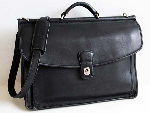 USA製 COACH オールド コーチ 2WAY レザー ブリーフケース 黒★5266 - Sixpacjoe Web Shop