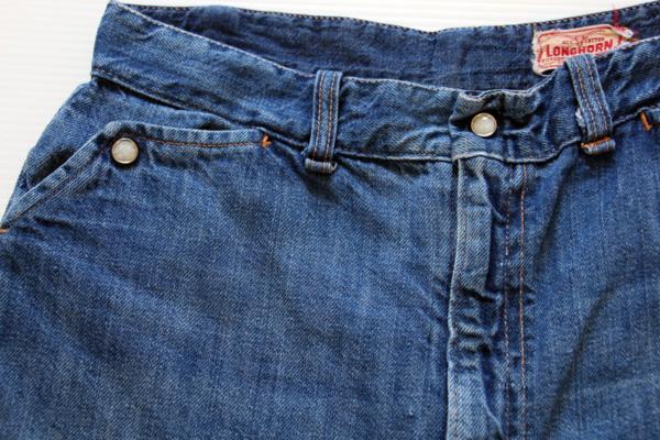 60s DICKSON JENKINS インディゴ デニムパンツ w28 - Sixpacjoe Web Shop