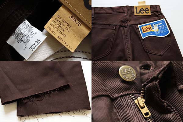 80's Lee 200 straight corduroy pants USA