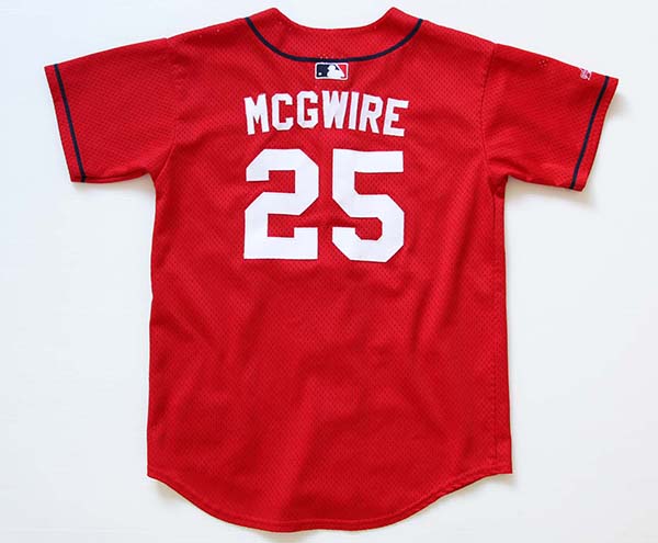 90s USA製 Majestic MLB Cardinalsカージナルス MCGWIRE 25 メッシュ 