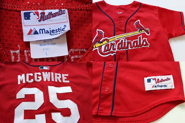 665cm肩幅SAXON MLB ST. LOUIS CARDINALS セントルイスカージナルス ゲームシャツ ベースボールシャツ メンズXXL /eaa326121