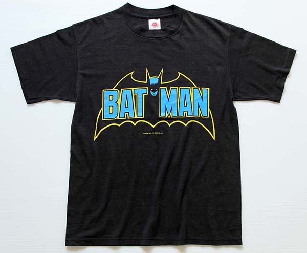 80s USA製 BATMANバットマン Tシャツ 黒 L - Sixpacjoe Web Shop