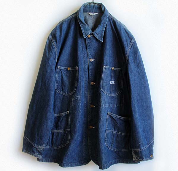 50s Leeリー 91-J ロングL JELT DENIMジェルトデニム カバーオール 50R