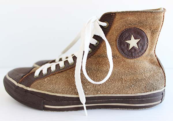 90s USA製 CONVERSEコンバース ALL STARオールスター HI スエードレザー 茶 8.5