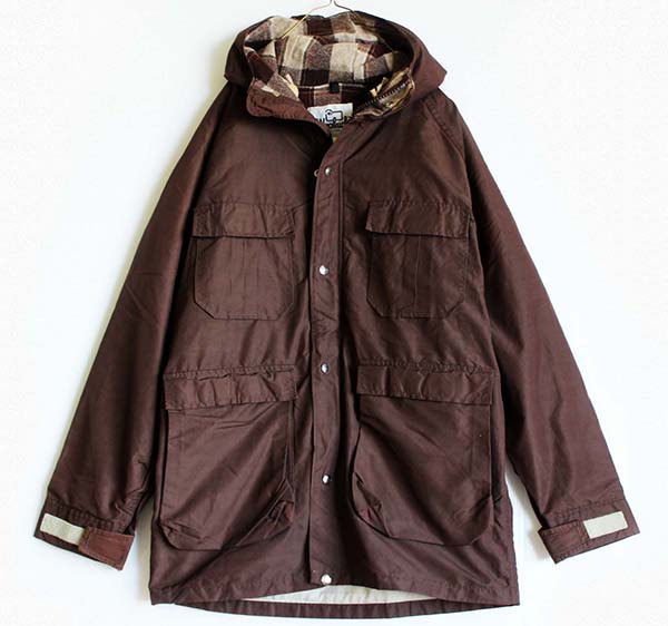 70s USA製 Woolrichウールリッチ ウールライナー マウンテンパーカー 茶 M