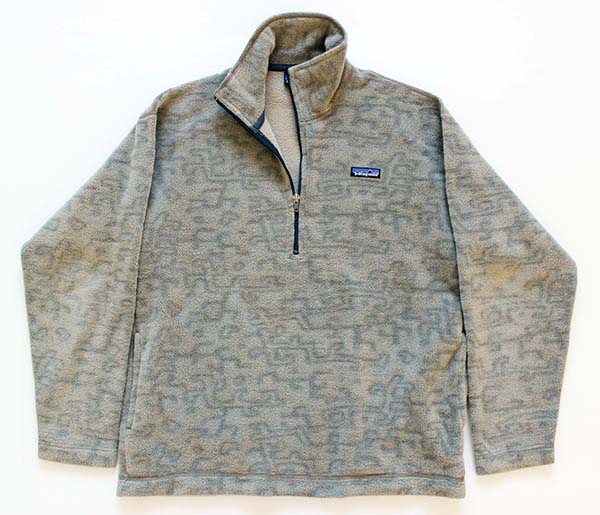 【patagonia】美品！　フリース　ハーフZIP 90s USA 総柄