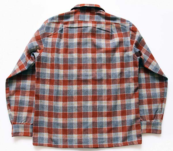 【ヴィンテージ】70s ペンドルトン オープンカラーウールシャツ アメリカ製 M
