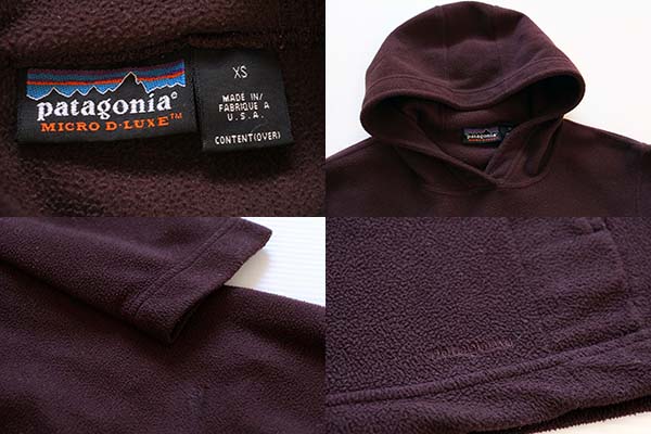 patagonia フリースパーカー　made in USA