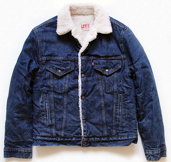 80s USA製 Levi'sリーバイス 70608 ボアライナー デニムジャケット 4