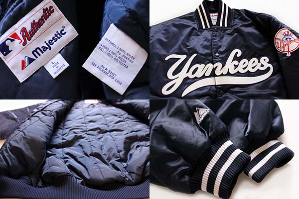 90s Majestic MLB New York Yankees ニューヨーク ヤンキース ナイロン