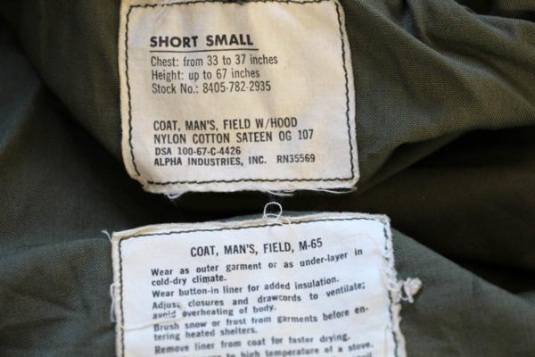 60s 米軍 U.S.ARMY M-65 フィールドジャケット 2nd オリーブ