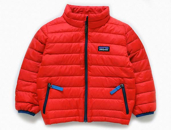 patagoniaパタゴニア ベビー ダウンセーター フレンチレッド キッズ2T★ダウンジャケット