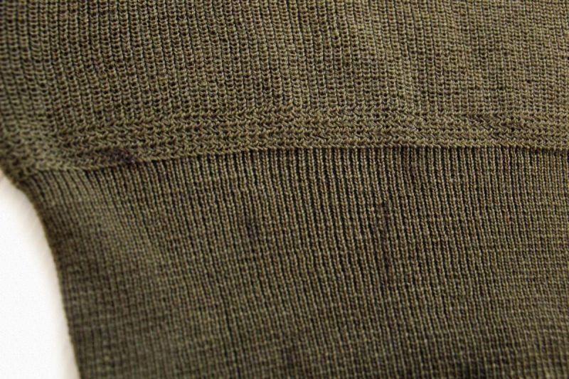 40s 米軍 U.S.ARMY 5ボタン ハイネック ウールニット セーター M