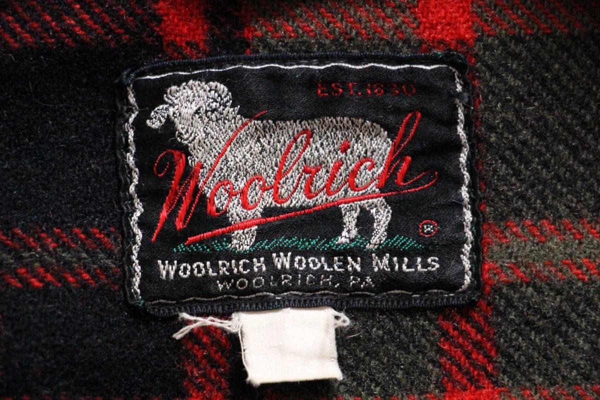 50s Woolrichウールリッチ チェック ウールパーカー - Sixpacjoe