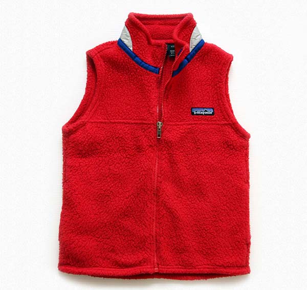 90s patagoniaパタゴニア パイル フリースベスト 赤 KIDS' 6 - Sixpacjoe Web Shop