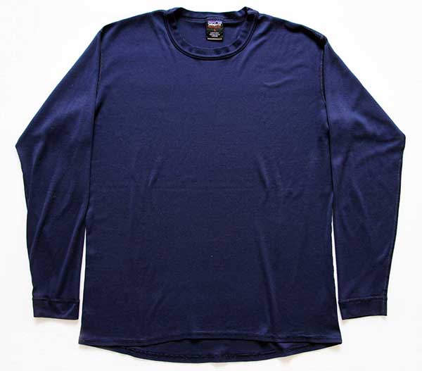 90s USA製 patagoniaパタゴニア CAPILENEキャプリーン アンダーシャツ 紺 L