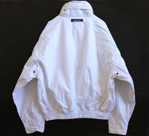 90s nauticaノーティカ コットンジャケット 白 L - Sixpacjoe Web Shop