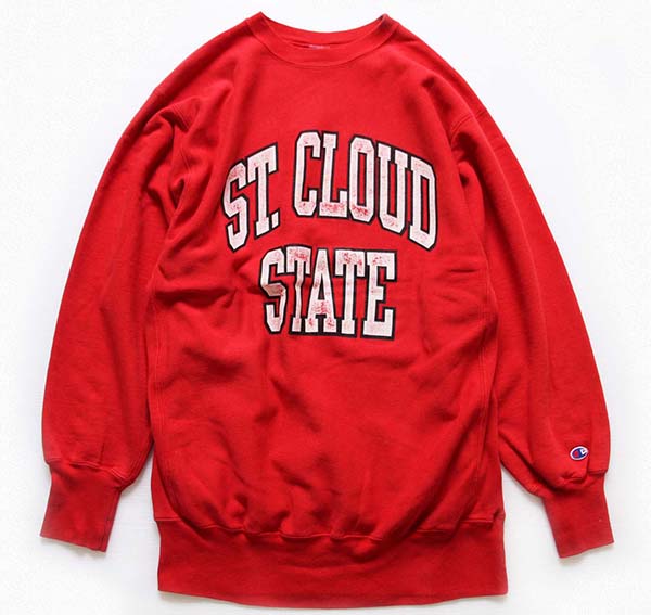 90s USA製 Championチャンピオン ST.CLOUD STATE リバースウィーブ 