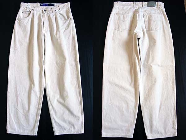 90s USA製 Levi'sリーバイス silverTabシルバータブ BAGGY カラーデニムパンツ 生成り w36 - Sixpacjoe Web Shop