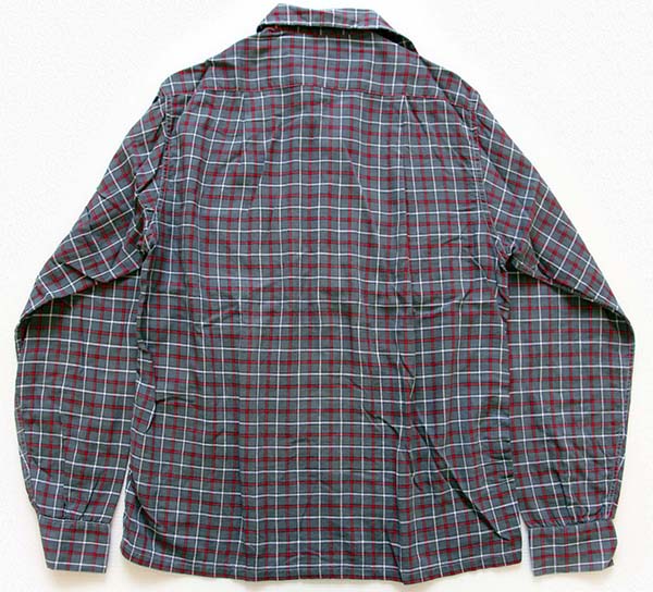 50s Essley チェック コットンシャツ S - Sixpacjoe Web Shop