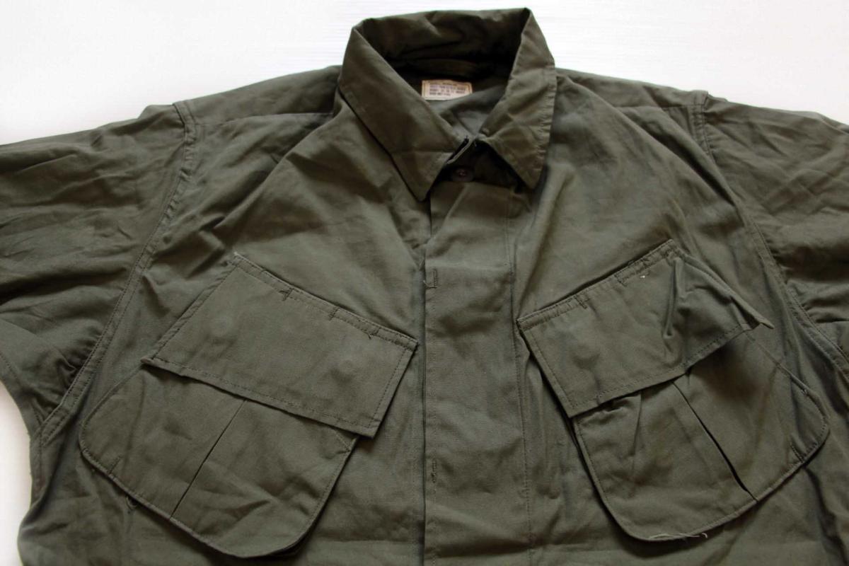 デッドストック★60s 米軍 U.S.ARMY ジャングルファティーグジャケット ノンリップ 3rd S-R - Sixpacjoe Web Shop