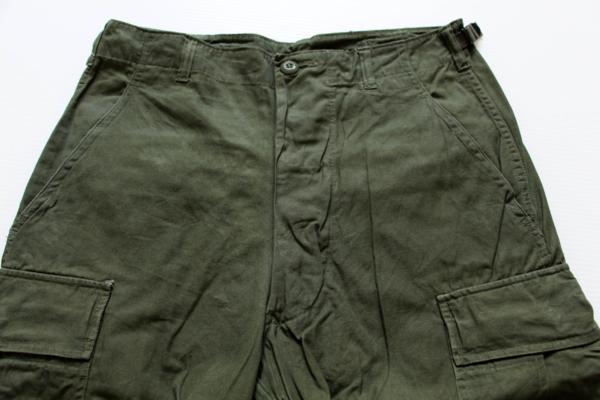 60s 米軍 U.S.ARMY ジャングルファティーグパンツ ノンリップ 3rd R-S