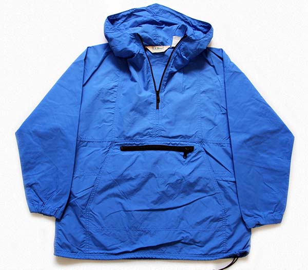 80s USA製 L.L.Bean ナイロン アノラックパーカー 青 W-L - Sixpacjoe Web Shop