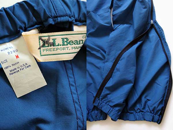 80s USA製 L.L.Bean サイドジップ ナイロンパンツ 紺 W-M - Sixpacjoe