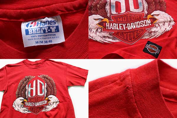 s USA製 Hanes HARLEY DAVIDSONハーレー ダビッドソン ロゴ コットン