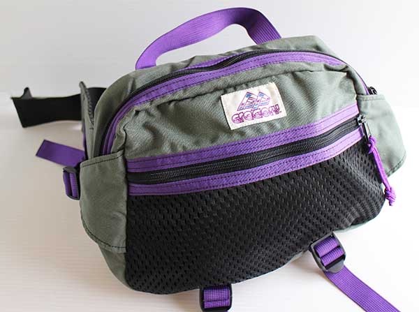 90s USA製 GREGORYグレゴリー 紫タグ テールウインド ウエストバッグ 