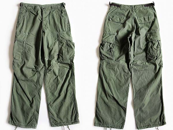 60s 米軍 U.S.ARMY ジャングルファティーグパンツ ノンリップ 3rd S-S 