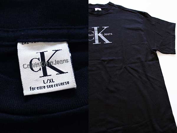 デッドストック☆90s USA製 Calvin Klein Jeansカルバンクライン ロゴ 