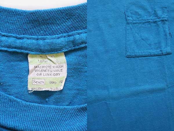 sears(シアーズ) / 70s/半袖シャツ/XL/コットン/グリーン