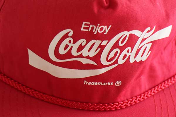 80s Coca Colaコカコーラ ロゴ コットンキャップ 赤 Sixpacjoe Web Shop